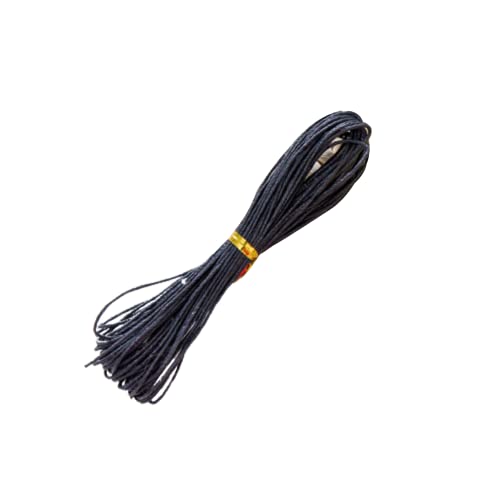 10 Meter 1 mm 1,5 mm gewachste Baumwollschnur gewachste Fadenschnur Schnur Schnur Halskette Seil Perle für Schmuckherstellung DIY Halskette 19, Medium, Baumwolle, Andere Edelsteine von Generic