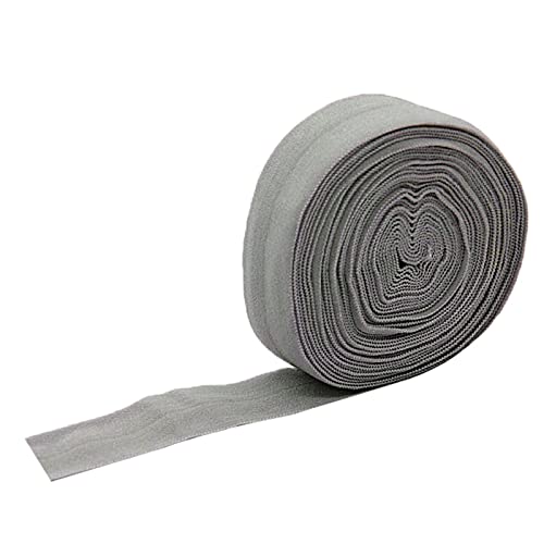 10 Meter 2 cm Schrägband, Elastisches Twill Gurtband, Grau von Generic