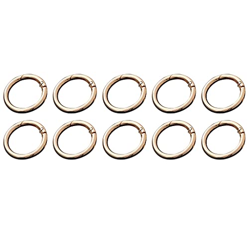 10 Stück 20/25/28/33mm Feder O-Ring Runde Karabiner Karabinerhaken Feder Schlüsselanhänger Schnalle für Geldbörse Schmuck DIY Handwerk Gold 20mm 10 Stück 20/25/28/33mm Feder O-Ring Runde Karabiner Karabinerhaken Feder Schlüsselanhänger Schnalle für Geldbörse Schmuck DIY Handwerk Gold 20mm von Generic