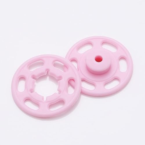 10 Stück Bunte Kunststoff-Druckknöpfe for Kinderkleidung, Nähknöpfe for Herren- und Damenmäntel, Pullover, DIY-Nähzubehör(10pcs Pink,21MM) von Generic