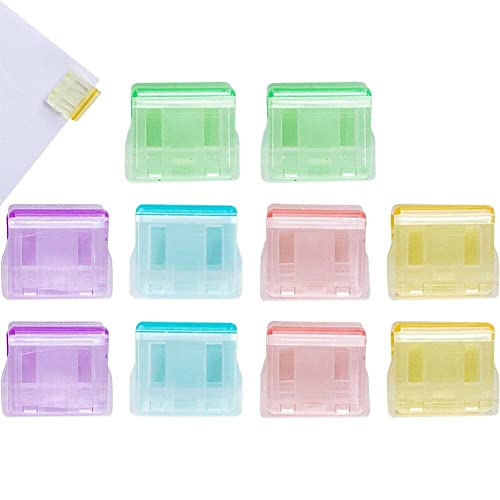 10 Stück Kunststoff-heftklammern, Büroklammer, Farbiger Binder-Clip, Büroklammerhalter, Abnehmbare Büroklammer Für Büro, Schule 10 Stück Kunststoff-heftklammern, Büroklammer, Farbiger Binder-Clip, Büroklammerhalter, Abnehmbare Büroklammer Für Büro, Schule von Generic