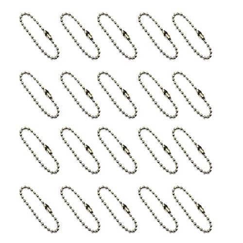 10 cm Kugelkette Scrapbooking Schlüsselanhänger DIY Schmuckherstellung 20pcs - Weiß K 10 cm Kugelkette Scrapbooking Schlüsselanhänger DIY Schmuckherstellung 20pcs - Weiß K von Generic