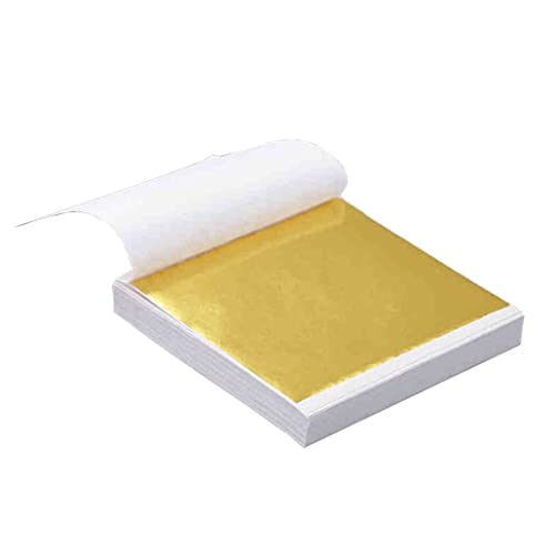 100 Blatt Nachahmung Blattgold für Kunstvergoldung Handwerk Dekoration Möbel 8X8.5Cm Professionell und attraktiv 100 Blatt Nachahmung Blattgold für Kunstvergoldung Handwerk Dekoration Möbel 8X8.5Cm Professionell und attraktiv von Generic