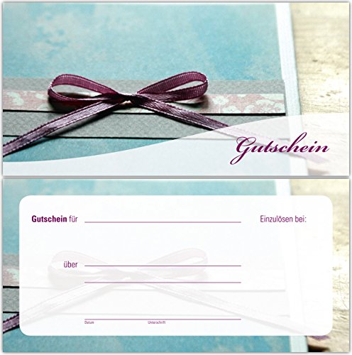 100 Gutscheine Gutscheinkarten Geschenkgutscheine – edel neutral Schleife 100 Gutscheine Gutscheinkarten Geschenkgutscheine – edel neutral Schleife von Generic