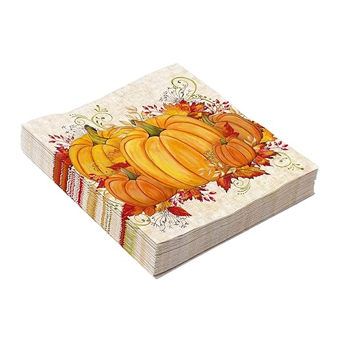 100 Stück Herbst Kürbis Papierservietten Thanksgiving Papierservietten Herbst Kürbis Mittagessen Servietten Ernte Party Abendessen Serviette Kürbisse Türkei Einwegserviette für Thanksgiving Herbst 100 Stück Herbst Kürbis Papierservietten Thanksgiving Papierservietten Herbst Kürbis Mittagessen Servietten Ernte Party Abendessen Serviette Kürbisse Türkei Einwegserviette für Thanksgiving Herbst von Generic
