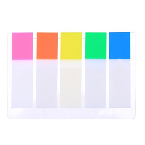 100 Stück transparente Farbe Kunststoff Index Tabs Flagge Haftnotiz Instruct Page Mark Aufkleber Post Label Office Papelaria Supplies Praktisch und geschickt von Generic