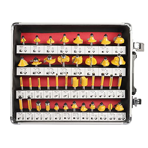 100 pcs Tungstenstahl Router Bit Set Holzbearbeitungsschneider Trimming Forming Mahlwerkzeug 1/4 -Zoll -Schaft für DIY -Holzbearbeitungsprojekte 100 pcs Tungstenstahl Router Bit Set Holzbearbeitungsschneider Trimming Forming Mahlwerkzeug 1/4 -Zoll -Schaft für DIY -Holzbearbeitungsprojekte von Generic