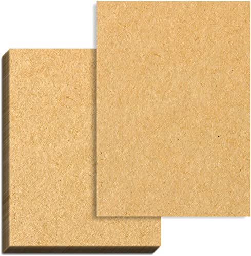 100Blatt, Braun Kraftpapier Karton A4, 100 g/m² von Generic
