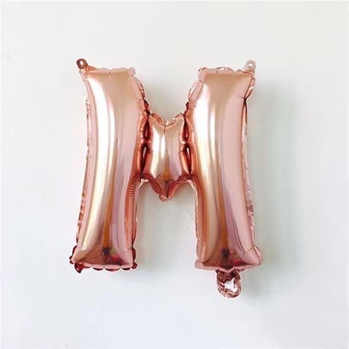 100cm Roségold Folienballon Buchstabe M für Dekoration Ballon Geburtstag, Hochzeit, Party und so weiter- von Generic