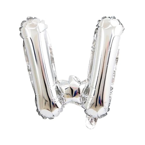 100cm Silber Folienballon Buchstabe W für Dekoration Ballon Geburtstag, Hochzeit, Party und so weiter- von Generic