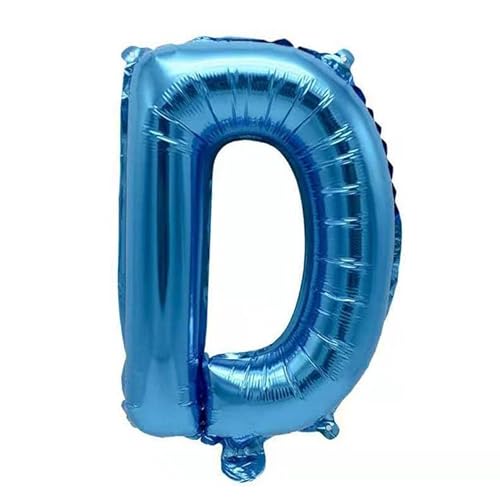 100cm blau Folienballon Buchstabe D für Dekoration Ballon Geburtstag, Hochzeit, Party und so weiter- von Generic