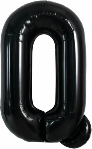 100cm große schwarze Buchstabe Q Ballon - Jumbo Helium Folie Mylar großes Alphabet für Geburtstagsfeier Jubiläumsversorgung Dekorationen 100cm große schwarze Buchstabe Q Ballon - Jumbo Helium Folie Mylar großes Alphabet für Geburtstagsfeier Jubiläumsversorgung Dekorationen von Generic