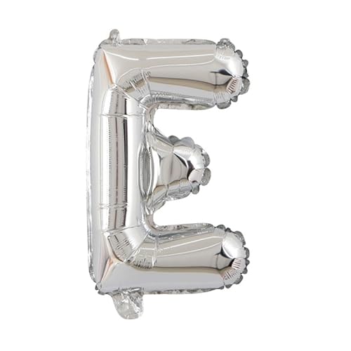 100cm silber Folienballon Buchstabe E zur Heliumbefüllung 100cm silber Folienballon Buchstabe E zur Heliumbefüllung von Generic