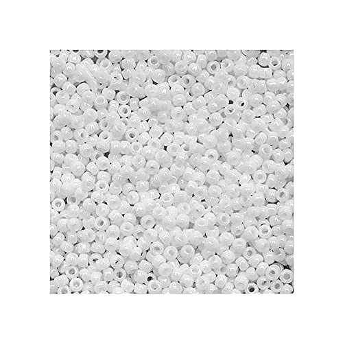 100g TOHO Rocailles 11/0, opake Weiß (# 41) (TOHO seed beads 11/0, Opaque White (#41)) Japanishe Glas Rund Perlen von Generic