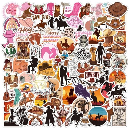100pcs Classic Art Sticker Western Countryside Style Sticker Western Cowboy Aufkleber Vinyl wasserdichte Aufkleber Für Laptop -Skateboard -gepäck 100pcs Classic Art Sticker Western Countryside Style Sticker Western Cowboy Aufkleber Vinyl wasserdichte Aufkleber Für Laptop -Skateboard -gepäck von Generic