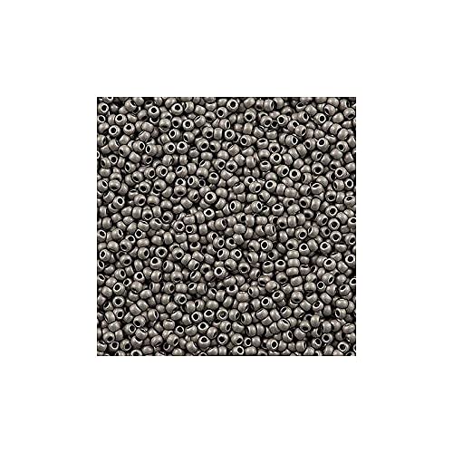 10g TOHO Rocailles, metallische Silber-Silber-antike Frosted (# 566) (TOHO seed beads, Metallic Silver-Silver-Antique Frosted (#566)) Japanishe Glas Rund Perlen von Generic
