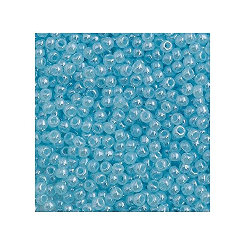 10g TOHO Rocailles 11/0, Ceylon Aqua (# 143) (TOHO seed beads 11/0, Ceylon Aqua (#143)) Japanishe Glas Rund Perlen von Generic