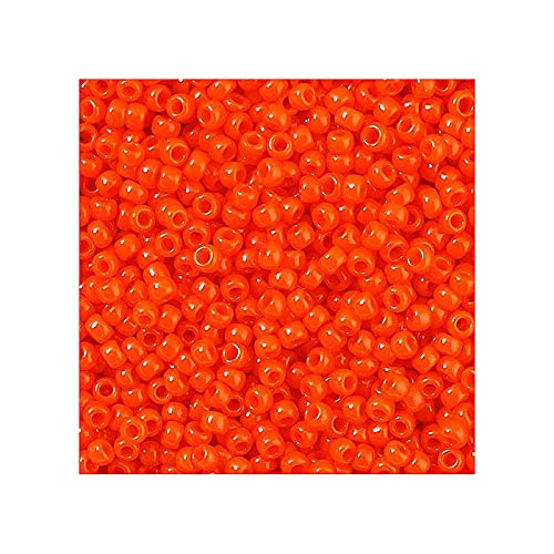 10g TOHO Rocailles 11/0, Sonnenuntergang orange undurchsichtig (# 50) (TOHO seed beads 11/0, Sunset Orange Opaque (#50)) Japanishe Glas Rund Perlen von Generic