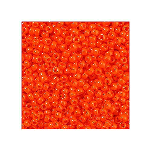 10g TOHO Rocailles 11/0, Sonnenuntergang orange undurchsichtig (# 50) (TOHO seed beads 11/0, Sunset Orange Opaque (#50)) Japanishe Glas Rund Perlen von Generic