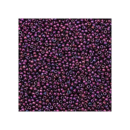 10g TOHO Rocailles 11/0, höher metallischer dunkler Amethyst (# 503) (TOHO beads 11/0, Higher-Metallic Dark Amethyst (#503)) Japanishe Glas Rund Perlen von Generic