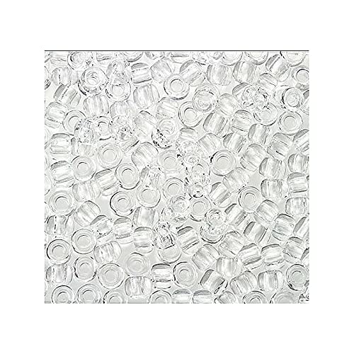 10g TOHO Rocailles 11/0, transparenter Kristall (# 1) (TOHO seed beads 11/0, Transparent Crystal (#1)) Japanishe Glas Rund Perlen von Generic