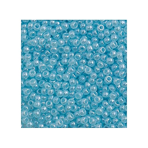 10g TOHO Rocailles 8/0, Ceylon Aqua (# 143) (TOHO seed beads 8/0, Ceylon Aqua (#143)) Japanishe Glas Rund Perlen von Generic