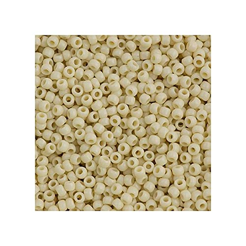 10g TOHO Rocailles 8/0, opake Licht beige (# 51) (TOHO seed beads 8/0, Opaque Light Beige (#51)) Japanishe Glas Rund Perlen von Generic