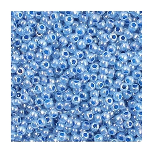 10g Toho Rocailles Seed Perads, Ceylon Denim Blue (#917), 11/0 (Größe 2,2 mm), Loch 0,8 mm Blau, 11/0 (Blue) von generic