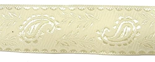 10m Mittelalter Borte Webband 35mm breit Farbe: Creme ET-35059-creme von Generic