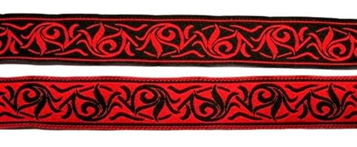 10m MittelalterBorte Webband 20mm breit Farbe: Schwarz-Rot 20001-swrt doppel 10m MittelalterBorte Webband 20mm breit Farbe: Schwarz-Rot 20001-swrt doppel von Generic