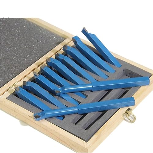 11-teiliges Hartmetallbestücktes Drehmaschinen-Werkzeug-Set, 12 x 12 mm Schaft, Metall-Dreh- und Verblendwerkzeuge für CNC- und Tischdrehmaschinen 11-teiliges Hartmetallbestücktes Drehmaschinen-Werkzeug-Set, 12 x 12 mm Schaft, Metall-Dreh- und Verblendwerkzeuge für CNC- und Tischdrehmaschinen von Generic