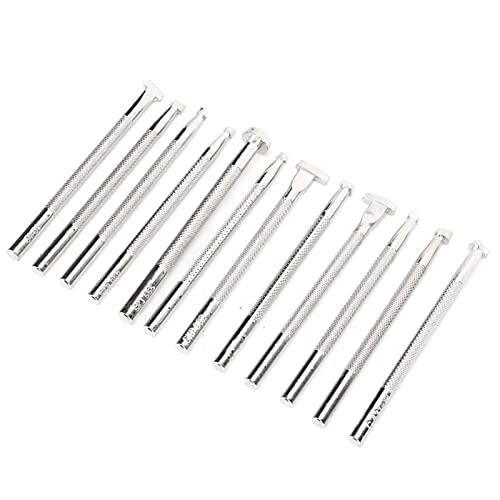12pcs Professionelle Leder -Gravur- und Prägewerkzeuge für -Basteln mit Haltbaren Metallstempelmustern, Ideal für Anfänger- und Experten -Ledercrafters von Generic