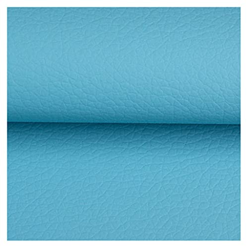 140 cm Breit Kunstleder Polsterstoff Kaschiert Meterware MöBelstoff FüR SäMtliche Polsterarbeiten,Autos,Boote,Dekorationen 1m Meterware Verkauft(Sky blue,1.4X10m) von Generic