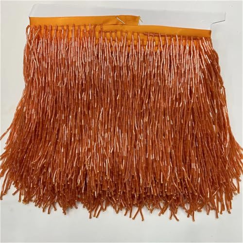 15 cm breite Fransenquaste Quasten Trim Spitze für DIY Zubehör Heimtextilien Tanzband Orange 4,5 m 15 cm breite Fransenquaste Quasten Trim Spitze für DIY Zubehör Heimtextilien Tanzband Orange 4,5 m von Generic