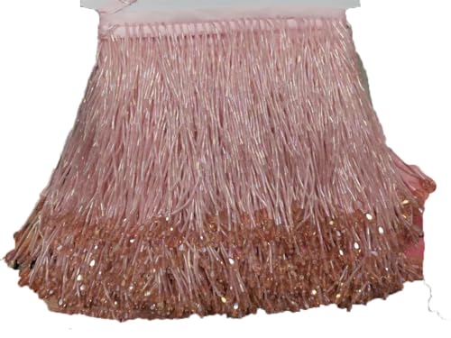 15 cm violette Kristallperlen Quasten Fransenborte für DIY Latein-Tanz Kleidung Kleid Tanzbesatz 91 cm Pnnrk 91 cm von Generic