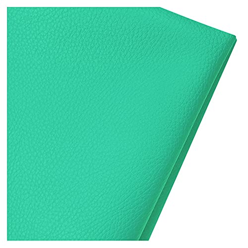 160cm Breiter Kunstleder-Polsterstoff Meterware Litchi Texture Wasserdichtes Vinyl-Kunstleder Für Autositze, Sofastuhlmöbel, Basteln Kunstleder-Stoff(Green,1.6X1m) von Generic