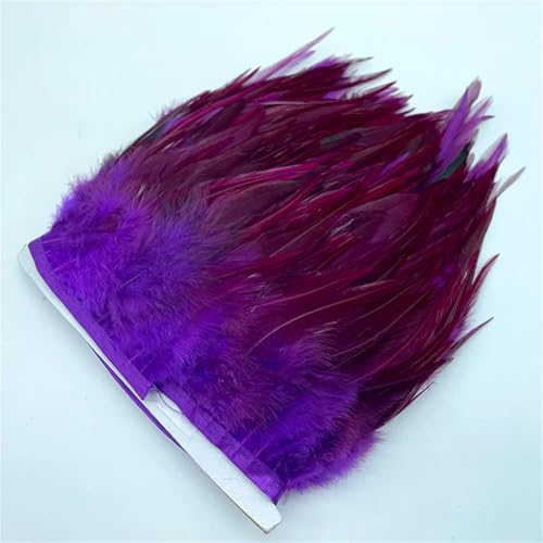 1M 10-15cm Weihnachten Fasan Federn Trim Handmade DIY Handwerk Band Hochzeit Nähen Kleidung Dekoration Lila von Generic