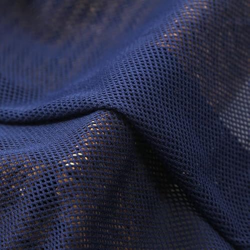 1MX1.5M Atmungsaktive Netzstoffe für DIY Sitzbezug Sportschuhe Taschen Mesh Stoffe Sofa Gaze Vorhang Sportbekleidung Mesh Stoffe (Marineblau) von Generic
