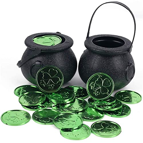 1Pc Goldtopf zum St Patricks Day und 25 Stück Goldmünzen aus Plastik Koboldkessel Irland Glücksklee und Kleeblattmünzen Tischdekoration. Zimmer St. Patricks Day Partyzubehör Dekorationen 1Pc Goldtopf zum St Patricks Day und 25 Stück Goldmünzen aus Plastik Koboldkessel Irland Glücksklee und Kleeblattmünzen Tischdekoration. Zimmer St. Patricks Day Partyzubehör Dekorationen von Generic