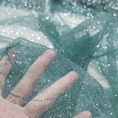 1m*150cm Sparkly Pailletten Stoff Tüll Spitze Netzstoff von The Fabrics - Hochzeitszubehör für DIY Handgemachte Kleidung, Hochzeitskleid, Home Decor von Generic