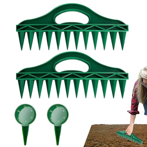 2/4 Stück Handsämaschine Pflanzgefäß-Set, Bodenschaufel-Set, Pflanzschaufel, Samenlocher | Einstellbarer Garten-Samenaussaatwerkzeug inkl 2/4 Stück Handsämaschine Pflanzgefäß-Set, Bodenschaufel-Set, Pflanzschaufel, Samenlocher | Einstellbarer Garten-Samenaussaatwerkzeug inkl von Generic