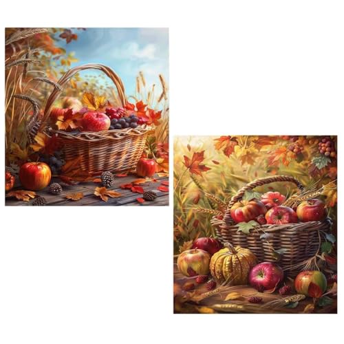 2 Stück Diamond Painting Erwachsene 20x30cm Diamond Painting Herbst with Full set Eckige Steine Zubehör,DIY 5D Diamant Malerei Bilder Ernte Crystal Art Mosaikherstellung Basteln Décor Geschenke TY208 2 Stück Diamond Painting Erwachsene 20x30cm Diamond Painting Herbst with Full set Eckige Steine Zubehör,DIY 5D Diamant Malerei Bilder Ernte Crystal Art Mosaikherstellung Basteln Décor Geschenke TY208 von Generic