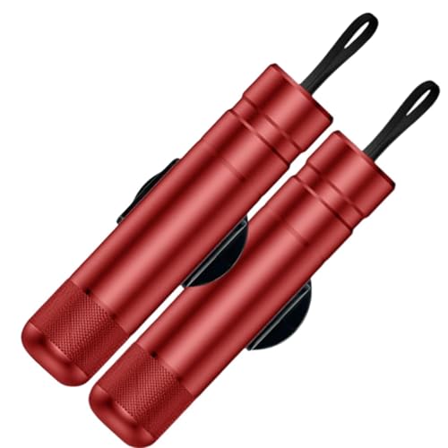 2 Stück Glass- und Gurtschneider, Notfall-Schlüsselbundwerkzeug, Sicherheits-Gurtschneider-Hammer,Red von Generic