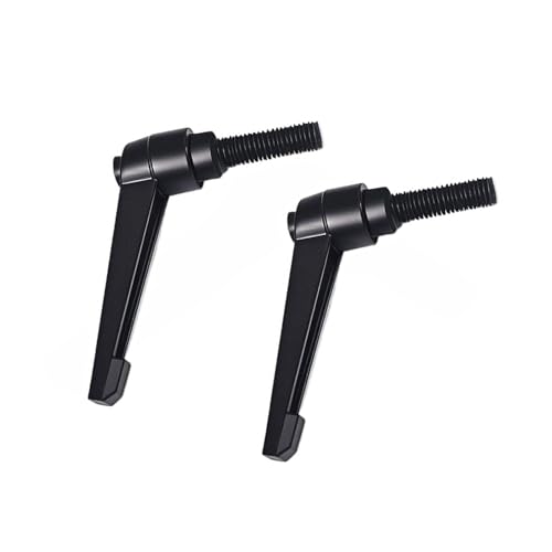 2 Stück M4/M5/M6/M8/M10/M12/M16 verstellbare Knöpfe Griff Außengewinde Druckknopf Ratsche for Drehmaschinen, schwarz(M8*70) von Generic