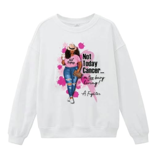 2 Stück Not Today Cancer Girl Wärmeübertragung für Kleidung, DIY Patches in Größe L und S. von Generic