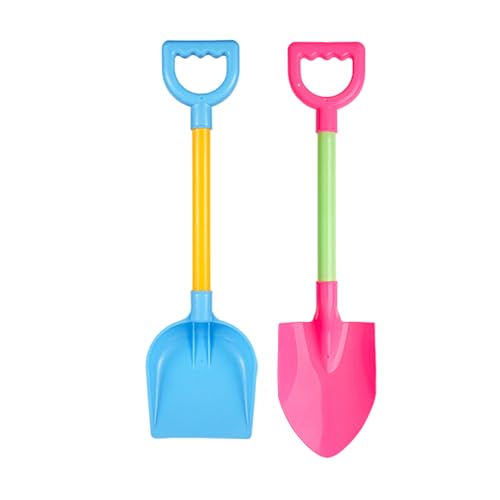 2 Stück Sandschaufeln für Kinder, Strand- und Gartenspielzeug (zufällige Farbe) BgP484 (37x10cm) von Generic