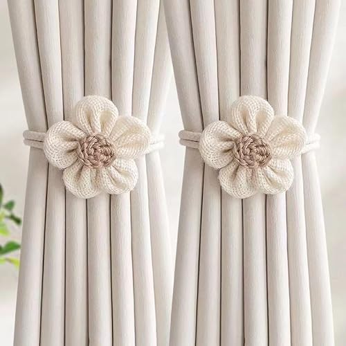 2 Stück Vorhang Raffhalter,Vorhanghalter Gardinen Clip für Vorhänge Boho Deko, Gardinenhalter Zugband, Gardinen Seil Beige für Haus Dekoration für Haus, Büro, Wohnzimmer 2 Stück Vorhang Raffhalter,Vorhanghalter Gardinen Clip für Vorhänge Boho Deko, Gardinenhalter Zugband, Gardinen Seil Beige für Haus Dekoration für Haus, Büro, Wohnzimmer von Generic