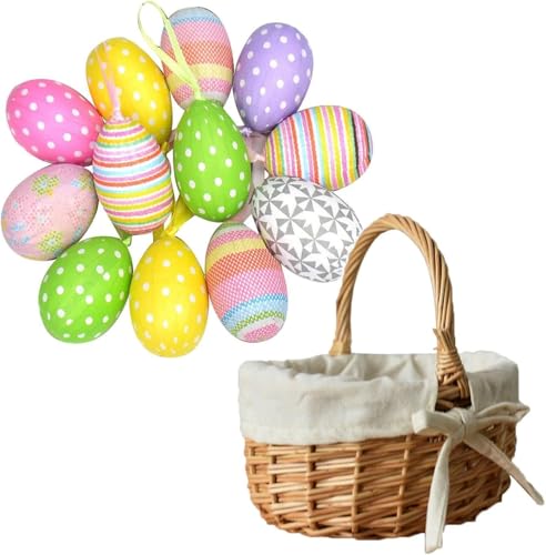 2 Stücke Osterkörbchen mit Henkel, Osterkörbchen Kinder, Blumenmädchen Korb, Geflochtener Korbs, Geschenk K-orb Klein, Osternest Kinder Kor-b Aufbewahrung Klein 2 Stücke Osterkörbchen mit Henkel, Osterkörbchen Kinder, Blumenmädchen Korb, Geflochtener Korbs, Geschenk K-orb Klein, Osternest Kinder Kor-b Aufbewahrung Klein von Generic
