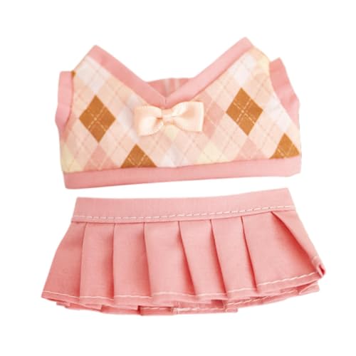 2 Stücke Plüsch Puppenkleidung Cartoon Puppenkleidung Kuscheltiere Kleidung für 6 Zoll Puppe, Rosa Rock 2 Stücke Plüsch Puppenkleidung Cartoon Puppenkleidung Kuscheltiere Kleidung für 6 Zoll Puppe, Rosa Rock von Generic
