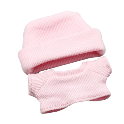 2-teilige Kleidung für 17/15 cm Puppen, Hut und Oberteil, Outfits, Kostüme für Puppen 5,91 Zoll/6,69 Zoll, Rosa 2-teilige Kleidung für 17/15 cm Puppen, Hut und Oberteil, Outfits, Kostüme für Puppen 5,91 Zoll/6,69 Zoll, Rosa von Generic